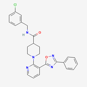 N-butyl-3-[(4-chlorobenzoyl)amino]-5-methyl-1H-indole-2-carboxamide