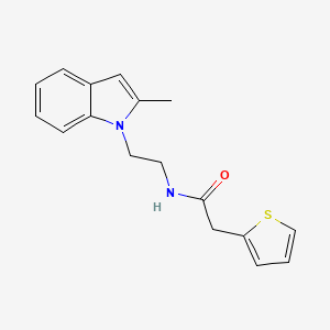 N-[2-(2-methylindol-1-yl)ethyl]-2-thiophen-2-ylacetamide