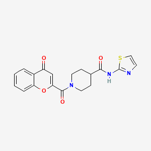 1-(4-oxo-4H-chromene-2-carbonyl)-N-(thiazol-2-yl)piperidine-4-carboxamide