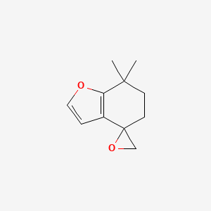 7,7-Dimethylspiro[5,6-dihydro-1-benzofuran-4,2'-oxirane]