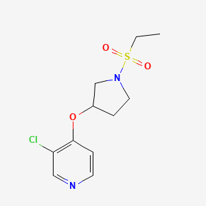 3-Chloro-4-((1-(ethylsulfonyl)pyrrolidin-3-yl)oxy)pyridine