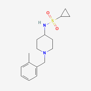 N-{1-[(2-methylphenyl)methyl]piperidin-4-yl}cyclopropanesulfonamide