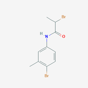 molecular formula C10H11Br2NO B2648622 2-溴-N-(4-溴-3-甲基苯基)丙酰胺 CAS No. 79249-46-0