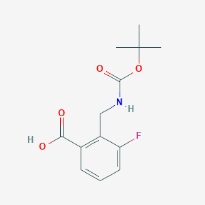 3-Fluoro-2-[[(2-methylpropan-2-yl)oxycarbonylamino]methyl]benzoic acid