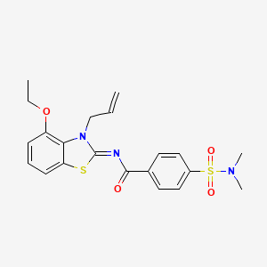 (Z)-N-(3-allyl-4-ethoxybenzo[d]thiazol-2(3H)-ylidene)-4-(N,N-dimethylsulfamoyl)benzamide