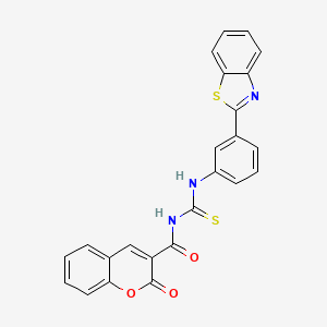 B2648661 N-((3-(benzo[d]thiazol-2-yl)phenyl)carbamothioyl)-2-oxo-2H-chromene-3-carboxamide CAS No. 398999-34-3