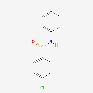 molecular formula C12H10ClNOS B2648669 4-Chloro-N-phenylbenzenesulfinamide CAS No. 14934-01-1