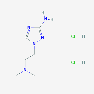 molecular formula C6H15Cl2N5 B2648670 1-(2-(Dimethylamino)ethyl)-1H-1,2,4-triazol-3-amine dihydrochloride CAS No. 2173999-51-2