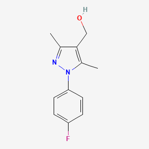 molecular formula C12H13FN2O B2648677 [1-(4-fluorophenyl)-3,5-dimethyl-1H-pyrazol-4-yl]methanol CAS No. 1015525-16-2