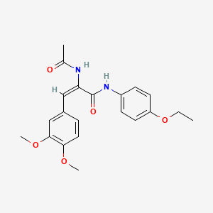 (E)-2-acetamido-3-(3,4-dimethoxyphenyl)-N-(4-ethoxyphenyl)acrylamide