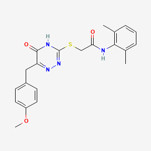 N-(2,6-dimethylphenyl)-2-((6-(4-methoxybenzyl)-5-oxo-4,5-dihydro-1,2,4-triazin-3-yl)thio)acetamide