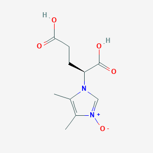 molecular formula C10H14N2O5 B2648703 1-[(1S)-1,3-dicarboxypropyl]-4,5-dimethyl-1H-imidazol-3-ium-3-olate CAS No. 126264-03-7