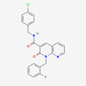 N-(4-chlorobenzyl)-1-(2-fluorobenzyl)-2-oxo-1,2-dihydro-1,8-naphthyridine-3-carboxamide