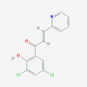 B2648714 (E)-1-(3,5-dichloro-2-hydroxyphenyl)-3-(pyridin-2-yl)prop-2-en-1-one CAS No. 5289-99-6