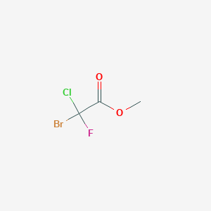 molecular formula C3H3BrClFO2 B2648715 溴氯氟乙酸甲酯 CAS No. 101385-65-3