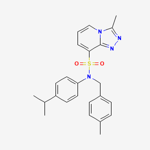 N-(4-isopropylphenyl)-3-methyl-N-(4-methylbenzyl)[1,2,4]triazolo[4,3-a]pyridine-8-sulfonamide