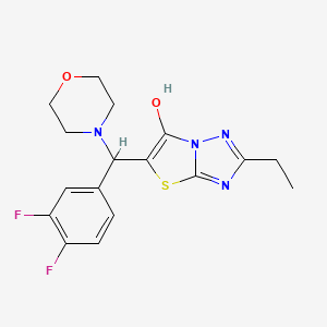 5-((3,4-Difluorophenyl)(morpholino)methyl)-2-ethylthiazolo[3,2-b][1,2,4]triazol-6-ol