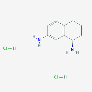 molecular formula C10H16Cl2N2 B2648763 1,2,3,4-Tetrahydronaphthalene-1,7-diamine dihydrochloride CAS No. 58490-90-7