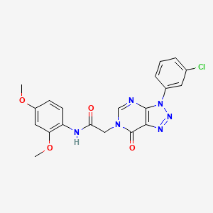 2-(3-(3-chlorophenyl)-7-oxo-3H-[1,2,3]triazolo[4,5-d]pyrimidin-6(7H)-yl)-N-(2,4-dimethoxyphenyl)acetamide