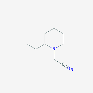 molecular formula C9H16N2 B2648774 2-(2-乙基哌啶-1-基)乙腈 CAS No. 951905-06-9