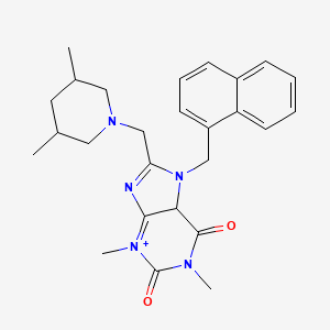 8-[(3,5-dimethylpiperidin-1-yl)methyl]-1,3-dimethyl-7-[(naphthalen-1-yl)methyl]-2,3,6,7-tetrahydro-1H-purine-2,6-dione