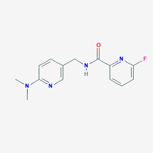 N-{[6-(dimethylamino)pyridin-3-yl]methyl}-6-fluoropyridine-2-carboxamide