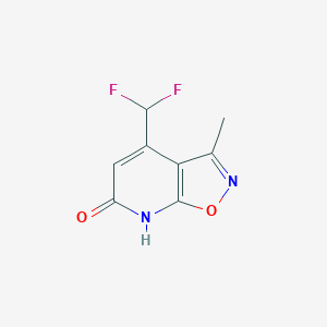 molecular formula C8H6F2N2O2 B2648801 4-(Difluoromethyl)-3-methylisoxazolo[5,4-b]pyridin-6(7H)-one CAS No. 1018047-97-6