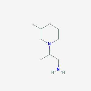 molecular formula C9H20N2 B2648806 2-(3-甲基哌啶-1-基)丙-1-胺 CAS No. 900717-97-7