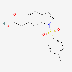 molecular formula C17H15NO4S B2648807 2-[1-(4-Methylphenyl)sulfonylindol-6-yl]acetic acid CAS No. 2108513-42-2