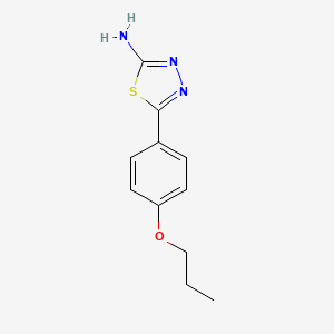 5-(4-Propoxyphenyl)-1,3,4-thiadiazol-2-amine