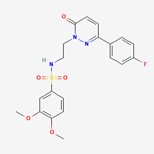 N-(2-(3-(4-fluorophenyl)-6-oxopyridazin-1(6H)-yl)ethyl)-3,4-dimethoxybenzenesulfonamide