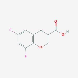 molecular formula C10H8F2O3 B2648815 6,8-difluoro-3,4-dihydro-2H-1-benzopyran-3-carboxylic acid CAS No. 1528456-18-9
