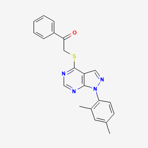 2-[1-(2,4-Dimethylphenyl)pyrazolo[3,4-d]pyrimidin-4-yl]sulfanyl-1-phenylethanone