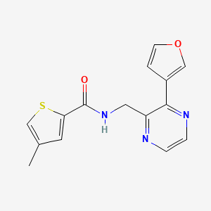 N-((3-(furan-3-yl)pyrazin-2-yl)methyl)-4-methylthiophene-2-carboxamide