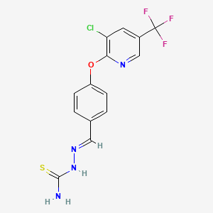 [(E)-[(4-{[3-chloro-5-(trifluoromethyl)pyridin-2-yl]oxy}phenyl)methylidene]amino]thiourea