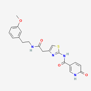 N-(4-(2-((3-methoxyphenethyl)amino)-2-oxoethyl)thiazol-2-yl)-6-oxo-1,6-dihydropyridine-3-carboxamide
