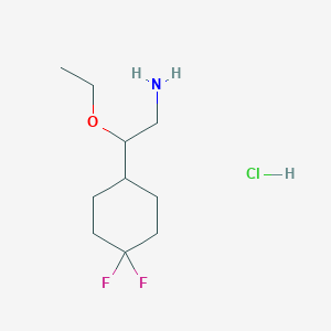 2-(4,4-Difluorocyclohexyl)-2-ethoxyethanamine;hydrochloride
