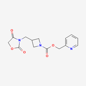 Pyridin-2-ylmethyl 3-((2,4-dioxooxazolidin-3-yl)methyl)azetidine-1-carboxylate
