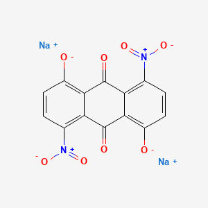 molecular formula C14H4N2Na2O8 B2648849 4,8-Dinitro-1,5-bis(sodiooxy)anthraquinone CAS No. 1093864-30-2