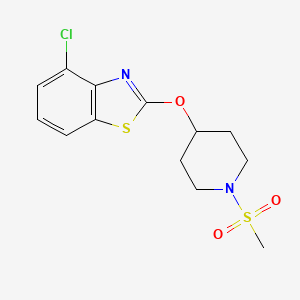 4-Chloro-2-((1-(methylsulfonyl)piperidin-4-yl)oxy)benzo[d]thiazole