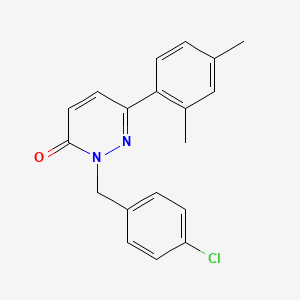 2-[(4-Chlorophenyl)methyl]-6-(2,4-dimethylphenyl)pyridazin-3-one