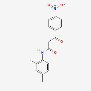 molecular formula C17H16N2O4 B2648894 N-(2,4-dimethylphenyl)-3-(4-nitrophenyl)-3-oxopropanamide CAS No. 62254-00-6