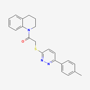 1-(3,4-dihydroquinolin-1(2H)-yl)-2-((6-(p-tolyl)pyridazin-3-yl)thio)ethanone