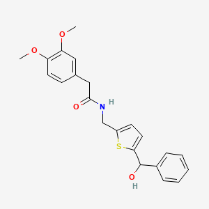 2-(3,4-dimethoxyphenyl)-N-((5-(hydroxy(phenyl)methyl)thiophen-2-yl)methyl)acetamide