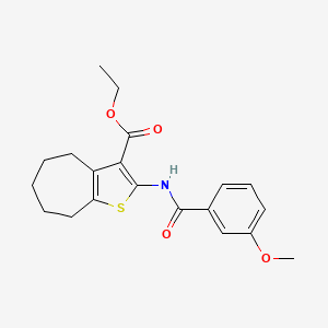 ethyl 2-(3-methoxybenzamido)-5,6,7,8-tetrahydro-4H-cyclohepta[b]thiophene-3-carboxylate
