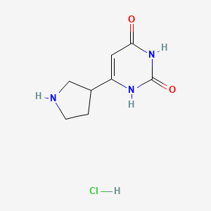 6-(Pyrrolidin-3-yl)-1,2,3,4-tetrahydropyrimidine-2,4-dione hydrochloride