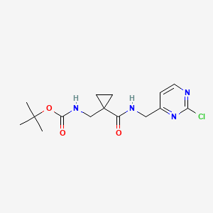 Tert-butyl N-[[1-[(2-chloropyrimidin-4-yl)methylcarbamoyl]cyclopropyl]methyl]carbamate