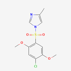 1-(4-chloro-2,5-dimethoxybenzenesulfonyl)-4-methyl-1H-imidazole