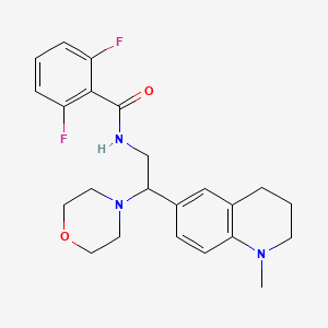 2,6-difluoro-N-(2-(1-methyl-1,2,3,4-tetrahydroquinolin-6-yl)-2-morpholinoethyl)benzamide