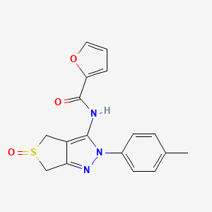 N-(5-oxido-2-(p-tolyl)-4,6-dihydro-2H-thieno[3,4-c]pyrazol-3-yl)furan-2-carboxamide